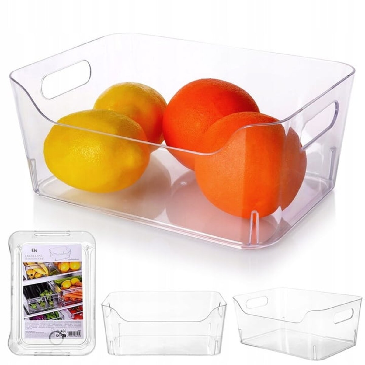 Organizer z przezroczystego plastiku, 3 l