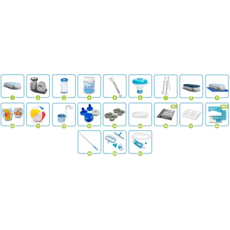 Basen ogrodowy stelażowy Intex 610x305x122 cm 21w1 26798