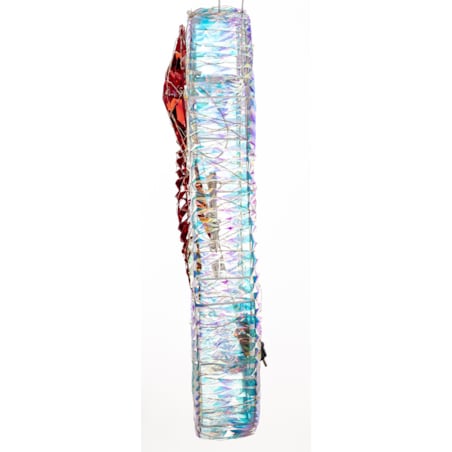 Wieniec ozdobny LED 72x70x13 cm LIKLI-2 biały z czerwoną kokardą
