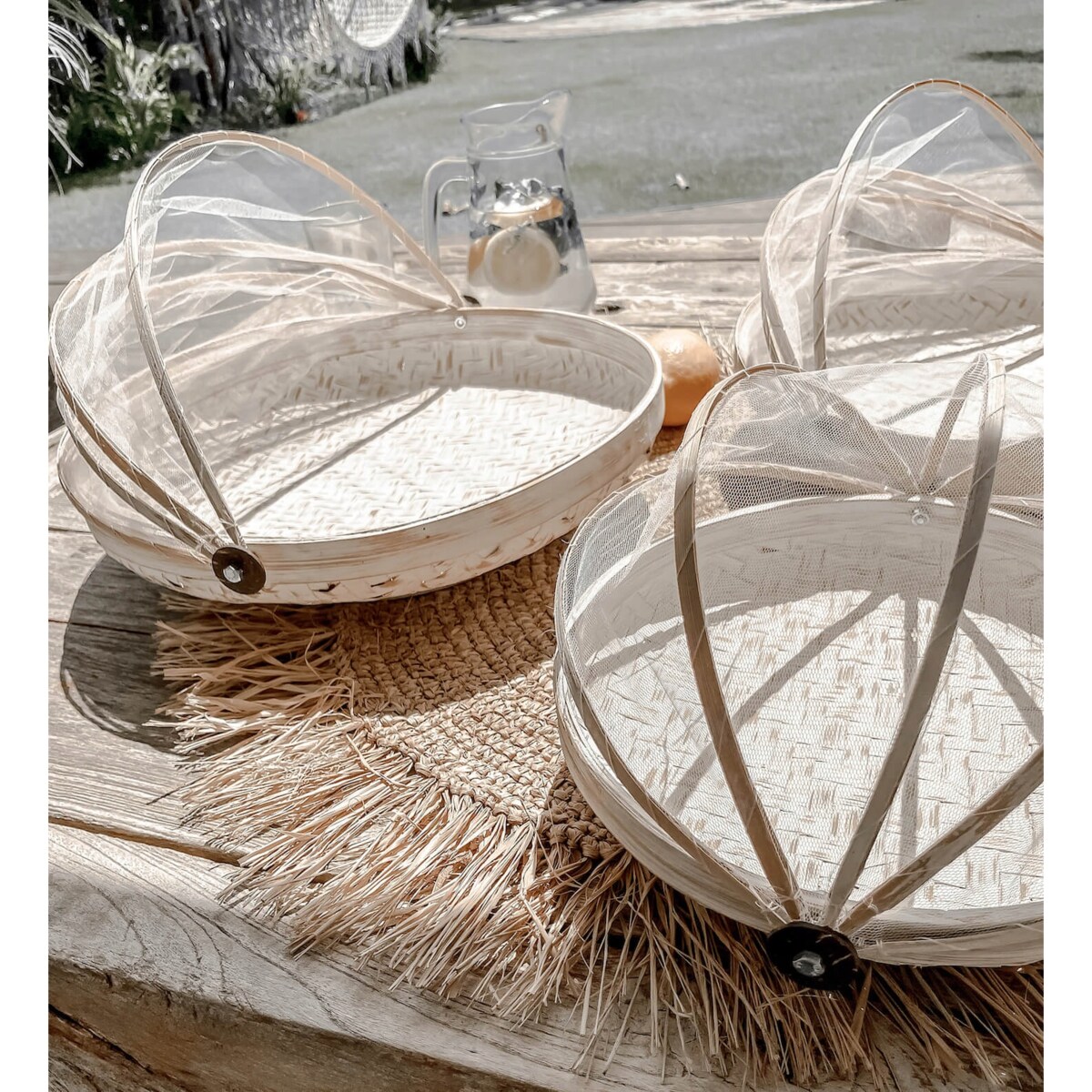 TACA BAMBUSOWA ROYAL S BIAŁA