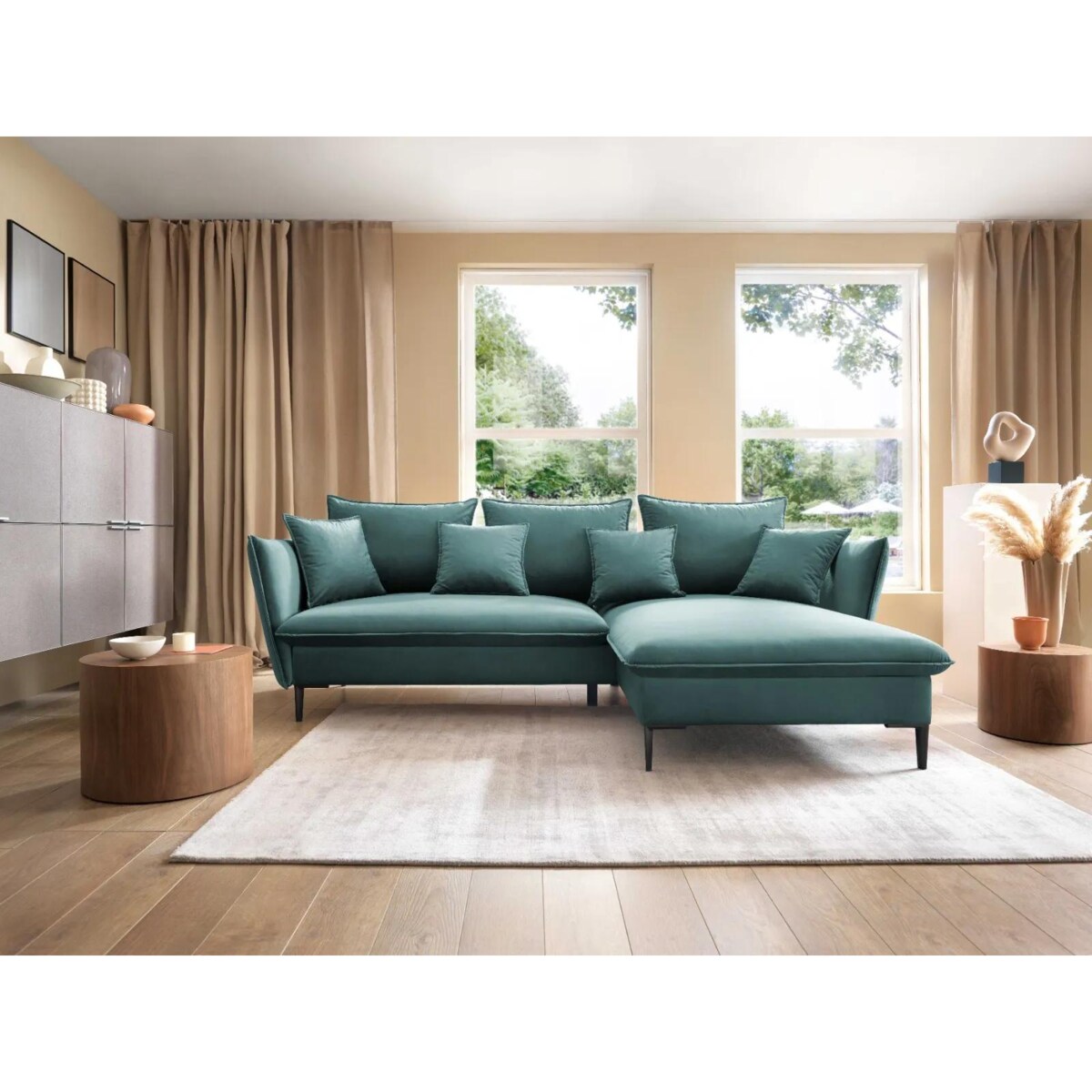 Narożnik z funkcją spania BOSS morski prawy/lewy