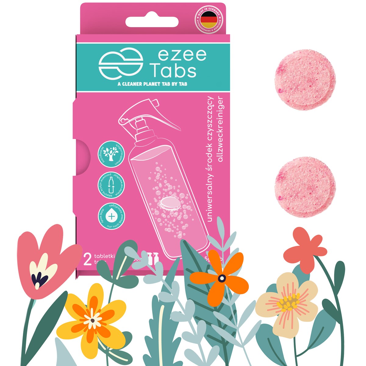 EZEETABS TABLETKI CZYSZCZĄCE DO ROZPUSZCZANIA, UNIWERSALNE, 2x 5g