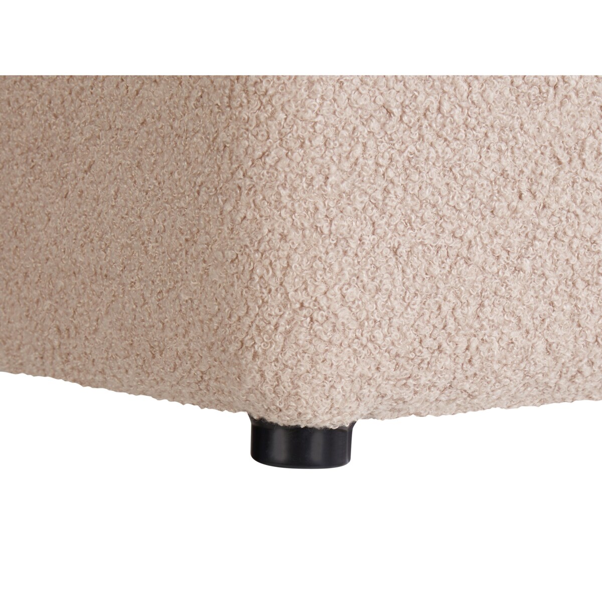 Puf KANSAS Boucle Beżowy 38 cm 38 cm 39 cm