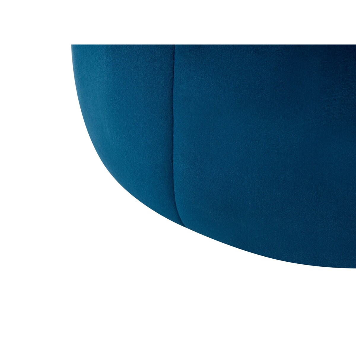 Puf SELBY Welur Niebieski