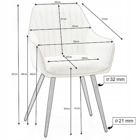 Krzesło tapicerowane pikowane welurowe do salonu jadalni nowoczesne PASSO granatowe