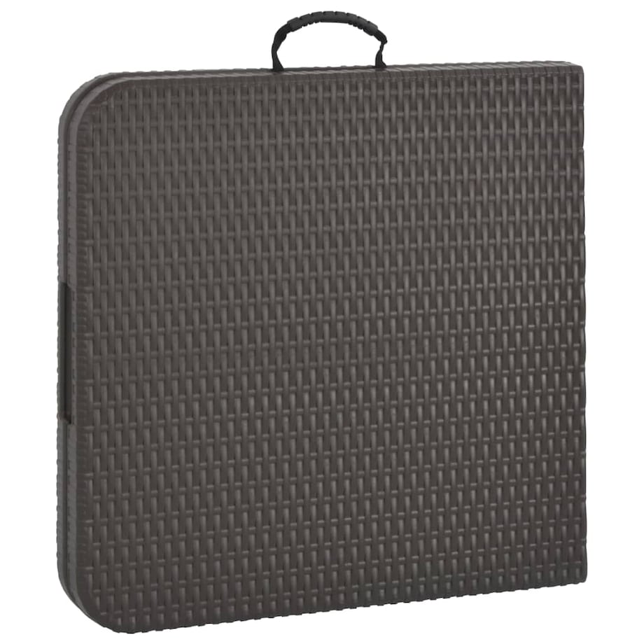 vidaXL Składany stół ogrodowy, brązowy, 120x60x74 cm, HDPE