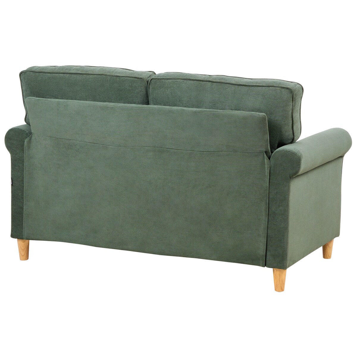 Sofa dla 2 osób RONNEBY Sztruks Ciemnozielony