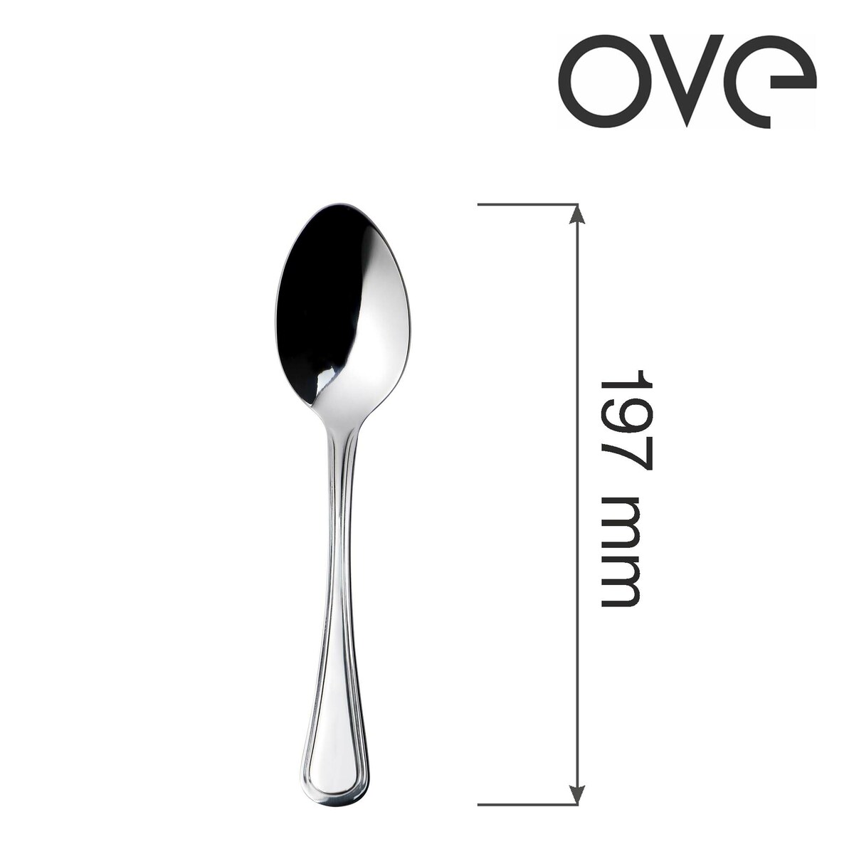 Łyżka stołowa Bologna, OVE, 197 mm, zestaw 12 szt.