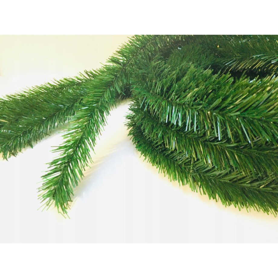 5x GIRLANDA SZTUCZNA CHOINKOWA ZIELONA ŁAŃCUCH FLORYSTYCZNY GAŁĄZKA błysk