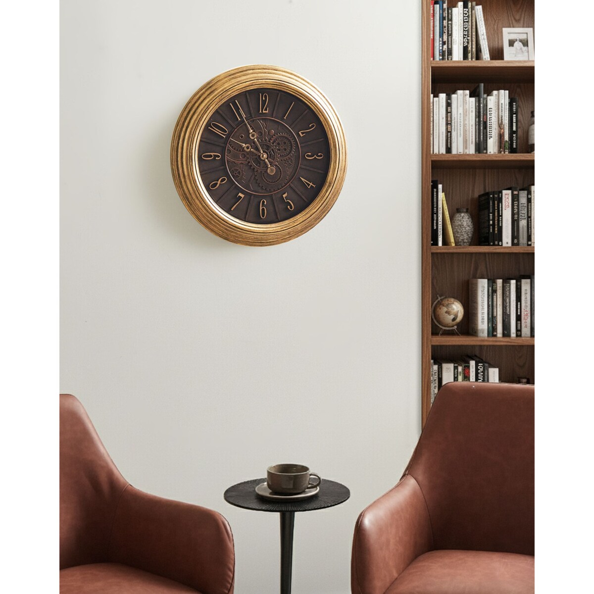 Zegar ścienny CAUDETE 50 cm Złoty