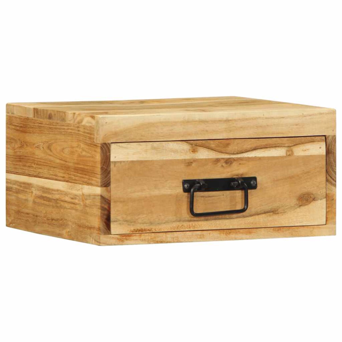 vidaXL Ścienne szafki nocne, 2 szt., lite drewno akacjowe