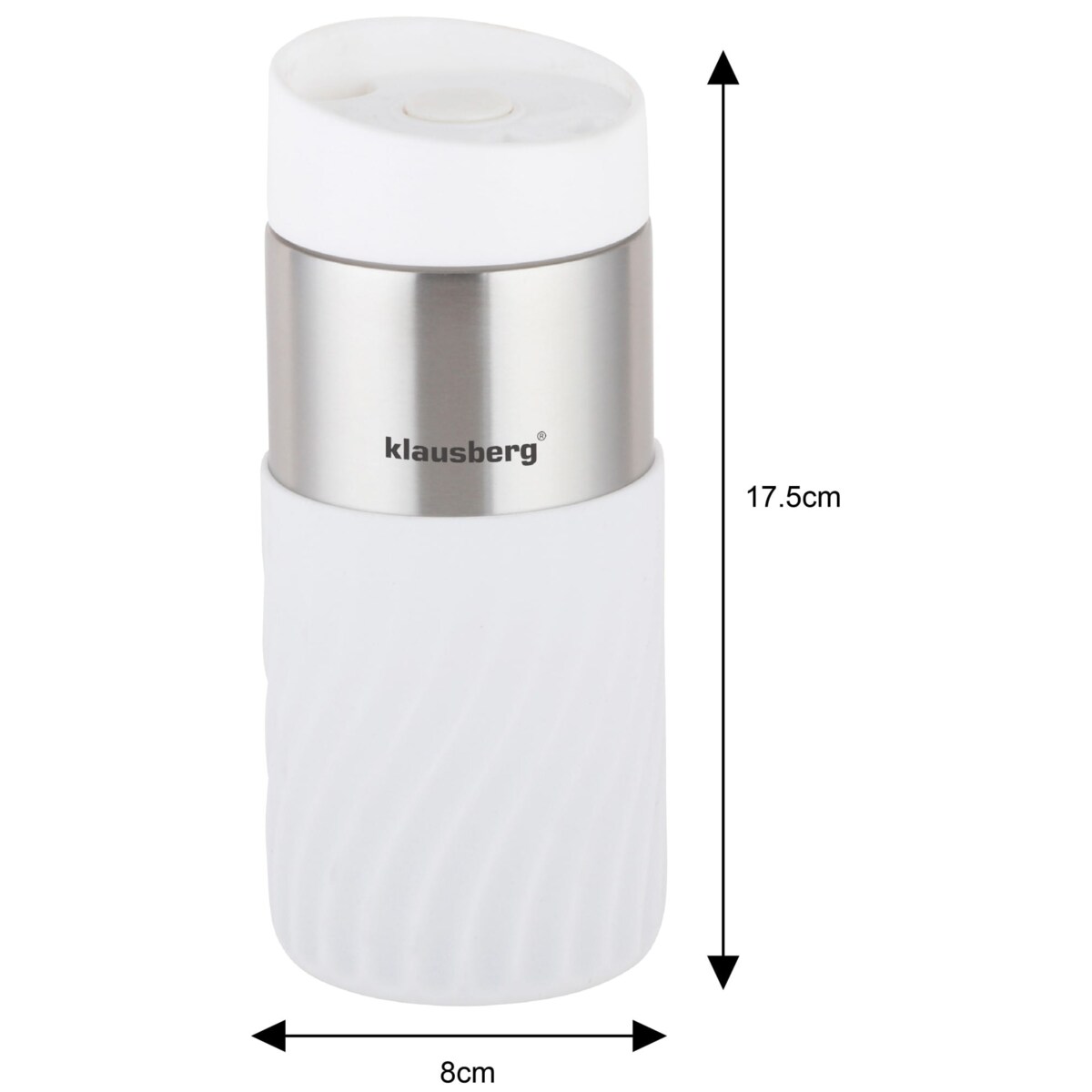 Kubek termiczny 300ml KLAUSBERG biały