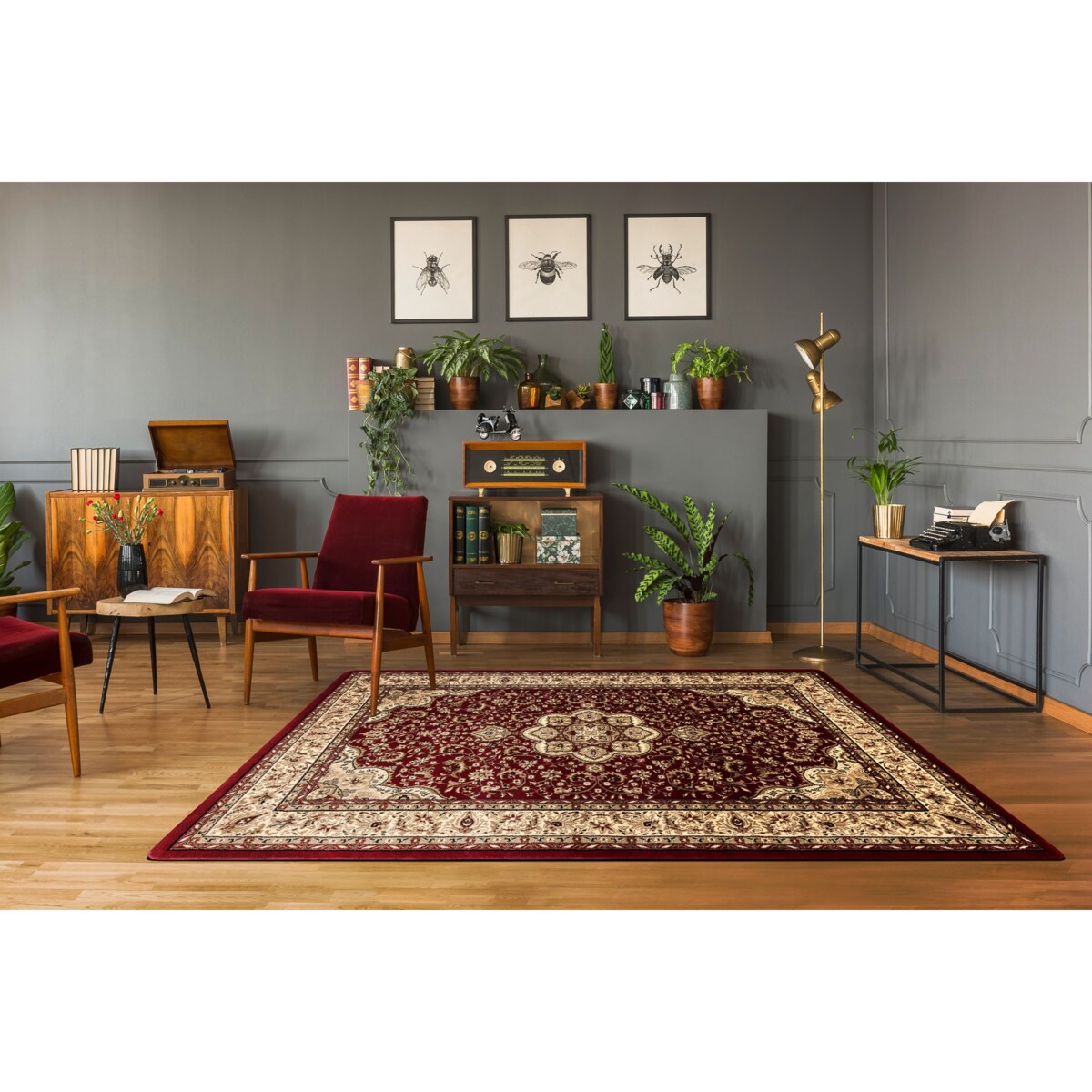 Dywan ROYAL AGY wzór 0521 bordowy 250x350 cm