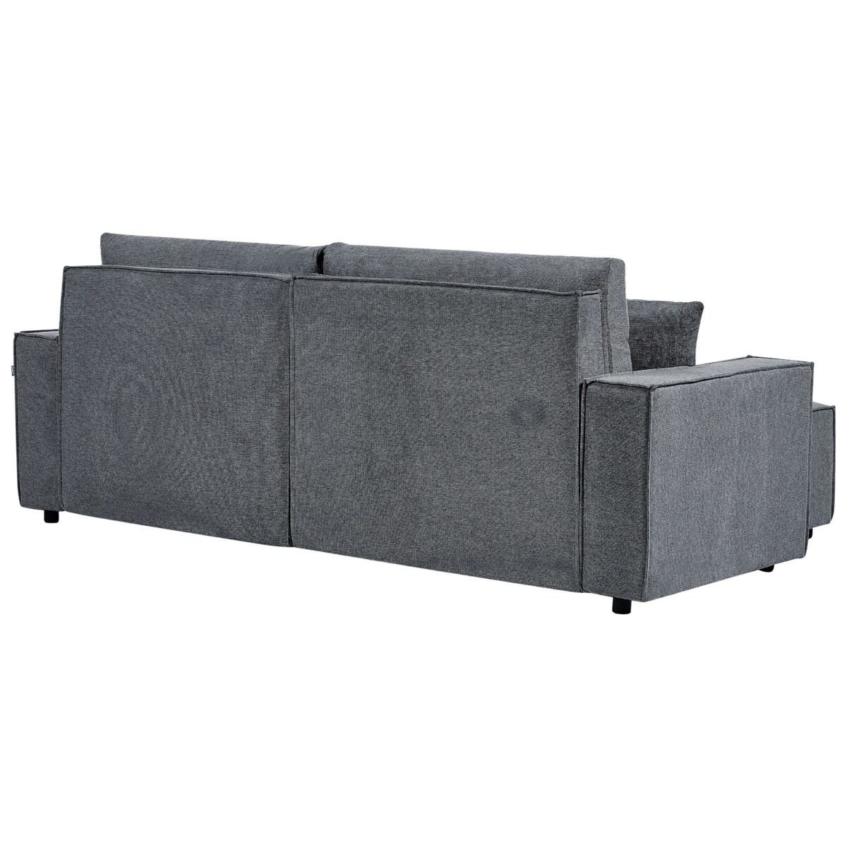 Narożnik prawostronny rozkładany z pojemnikiem ciemnoszary KARILA