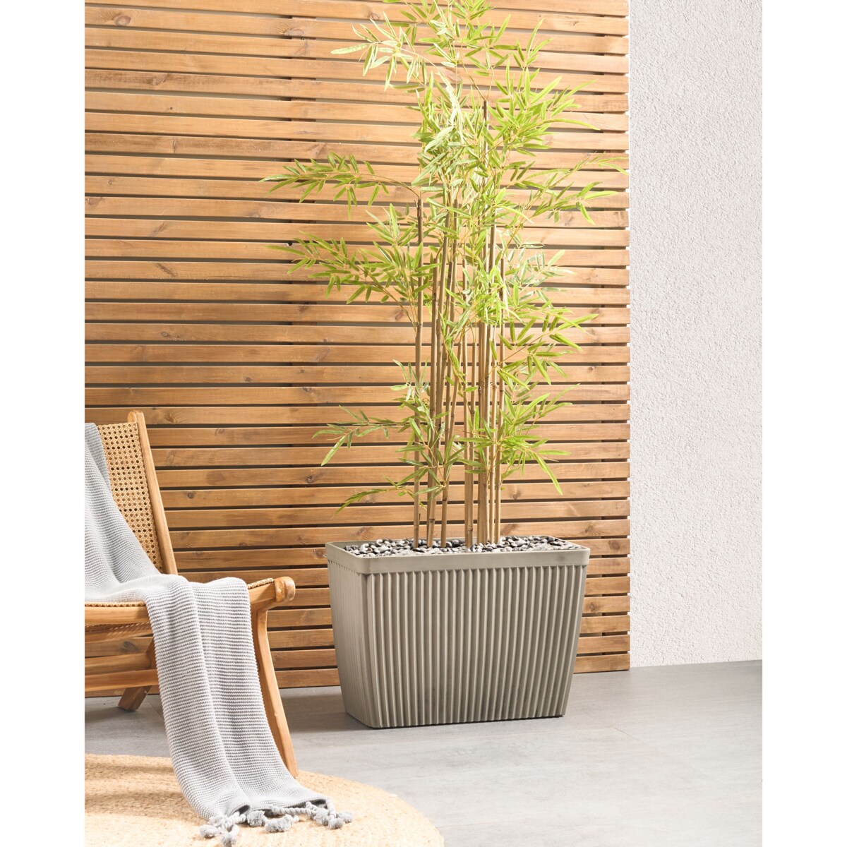 Doniczka SISAL Plastik Beżowy