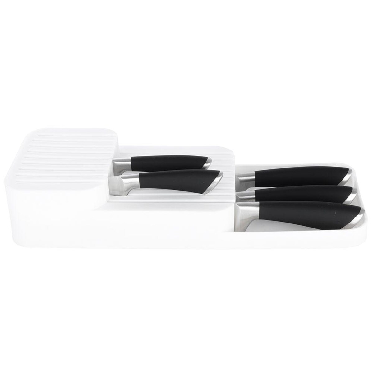 Organizer Wkład do Szuflady na Noże Kuchenne Biały 39 x 14,5 x 7,5 cm