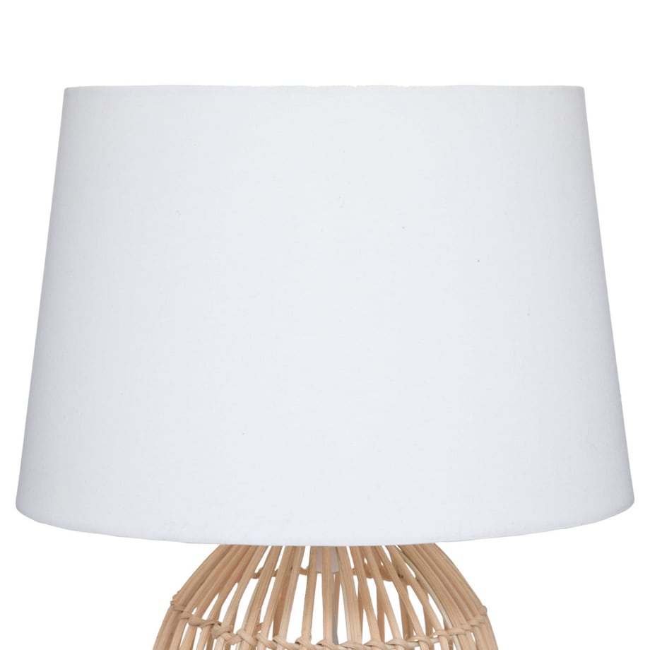 Lampa stołowa LUCIA, podstawa z plecionki, 48,5 cm