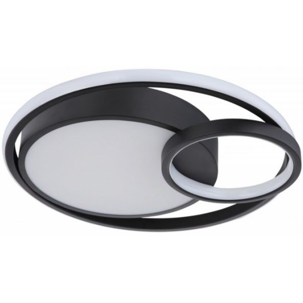 Plafon Kamilla 67237-36 pierścienie LED 36W czarne białe