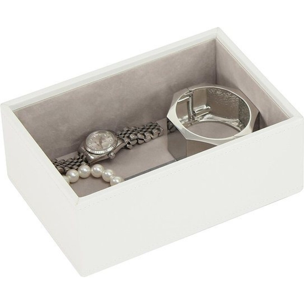 Szkatułka na biżuterię Stackers open mini biała