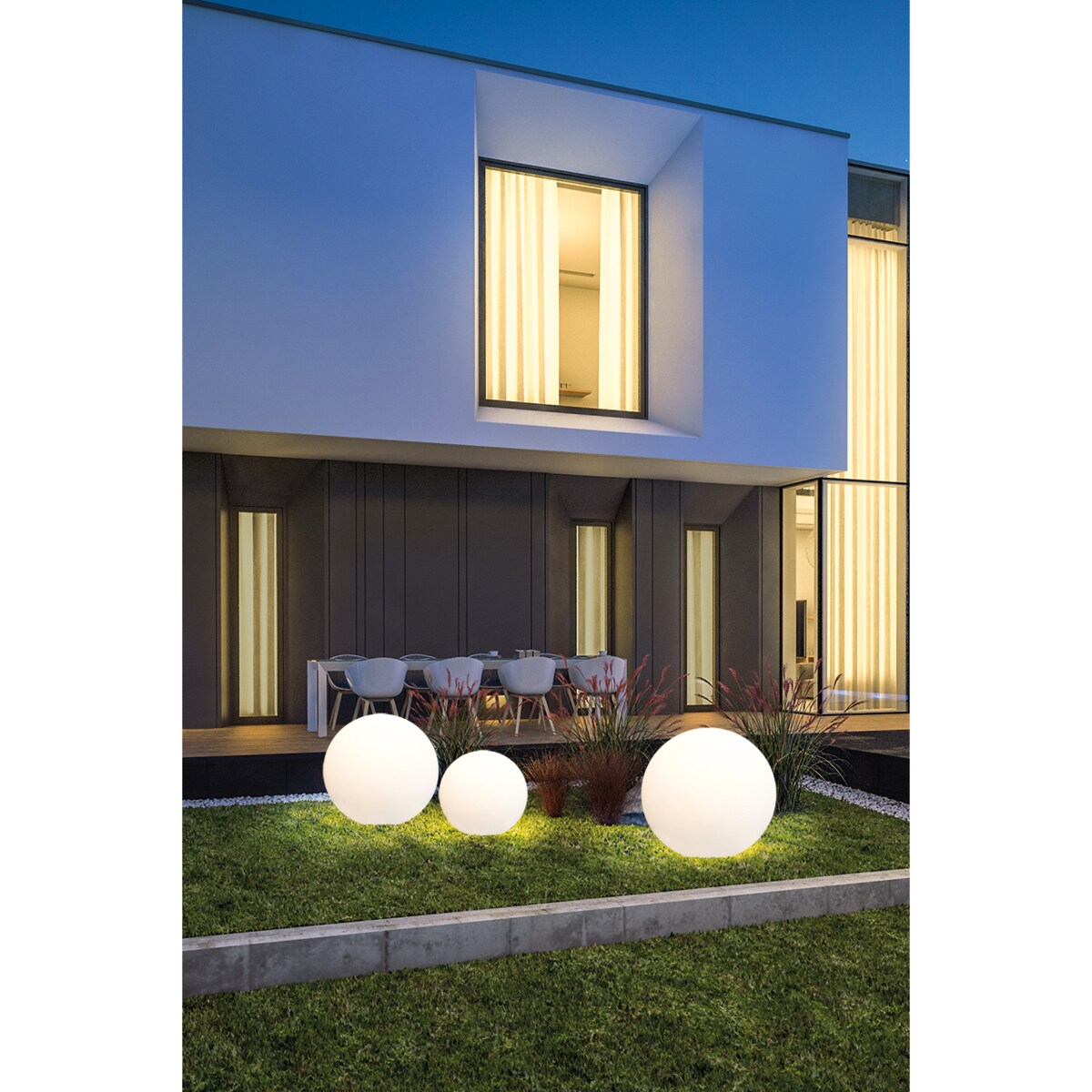 Zewnętrzna LAMPA stojąca CUMULUS S 6976 ogrodowa OPRAWA kula dekoracyjna outdoor ball IP44 biała, Nowodvorski