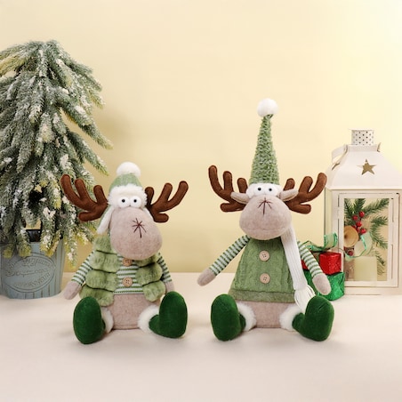 Skrzat świąteczny gnom ozdoba renifer na święta