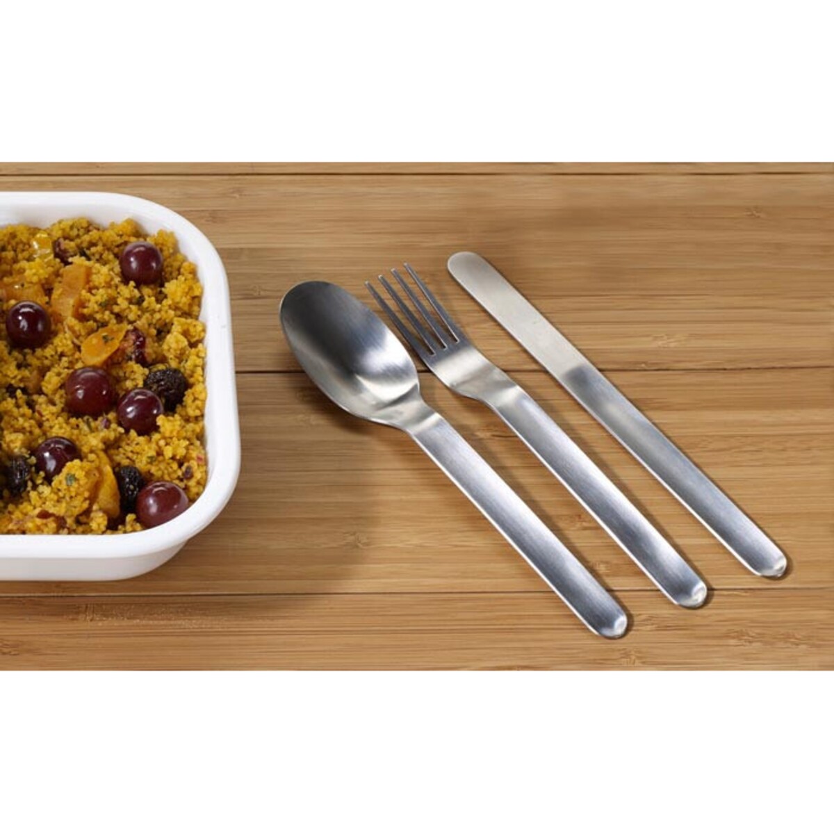 Zestaw sztućców podróżnych w etui, 19.5 x 5 x 2 cm, Black+Blum