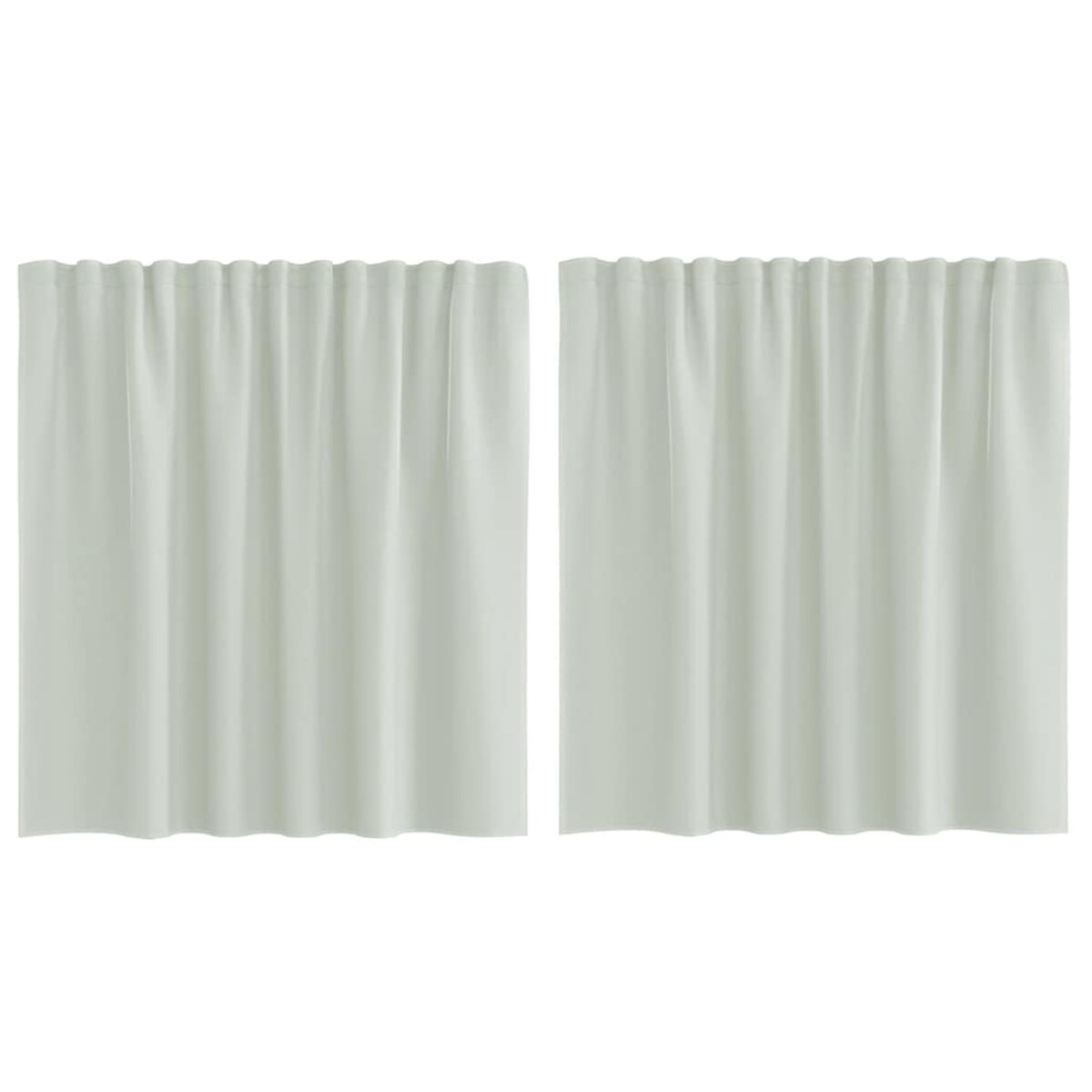 vidaXL Zasłony woalowe z kieszeniami na drążki 2 szt. Jasnoszary