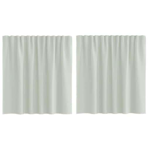 vidaXL Zasłony woalowe z kieszeniami na drążki 2 szt. Jasnoszary