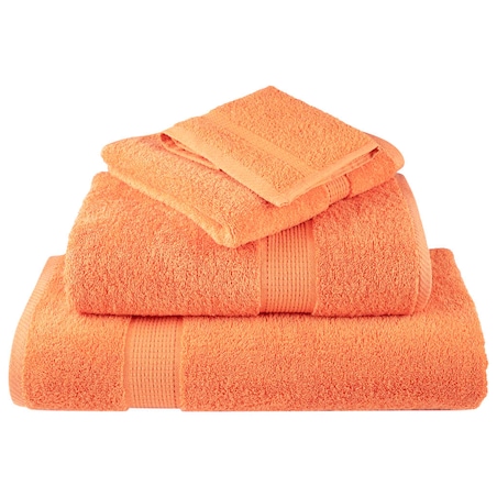 vidaXL Ręczniki toaletowe Premium SOLUND 4 szt. Pomarańczowe 30x30 cm 600 gsm