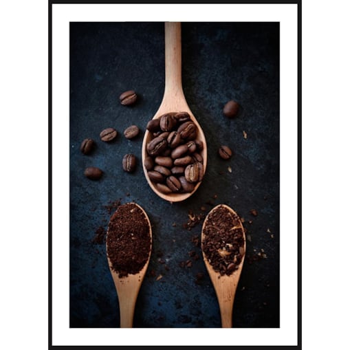 Poster Story, Plakat, Obraz - Kawa Ziarnista i Mielona, wymiary 50 x 70 cm