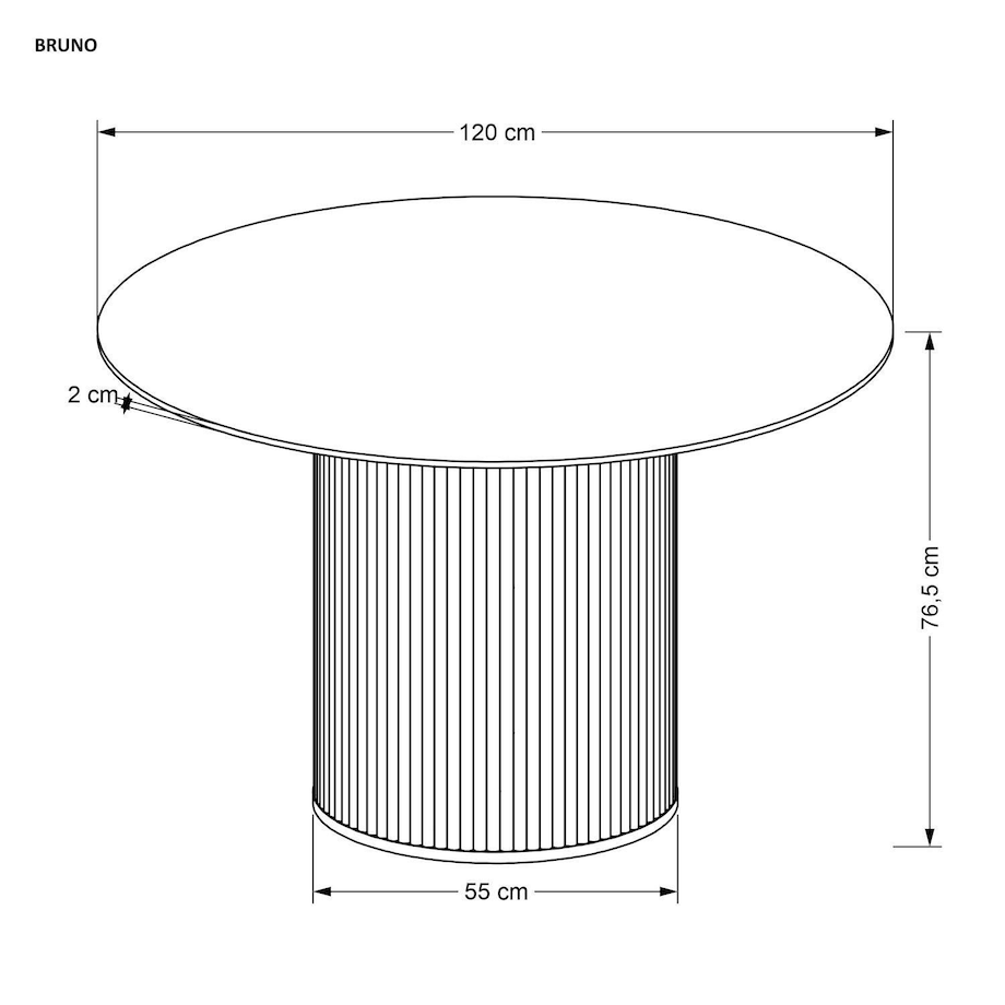 STÓŁ OKRĄGŁY Uno biały marmur 120cm orzechowe DREWNIANE NOGI
