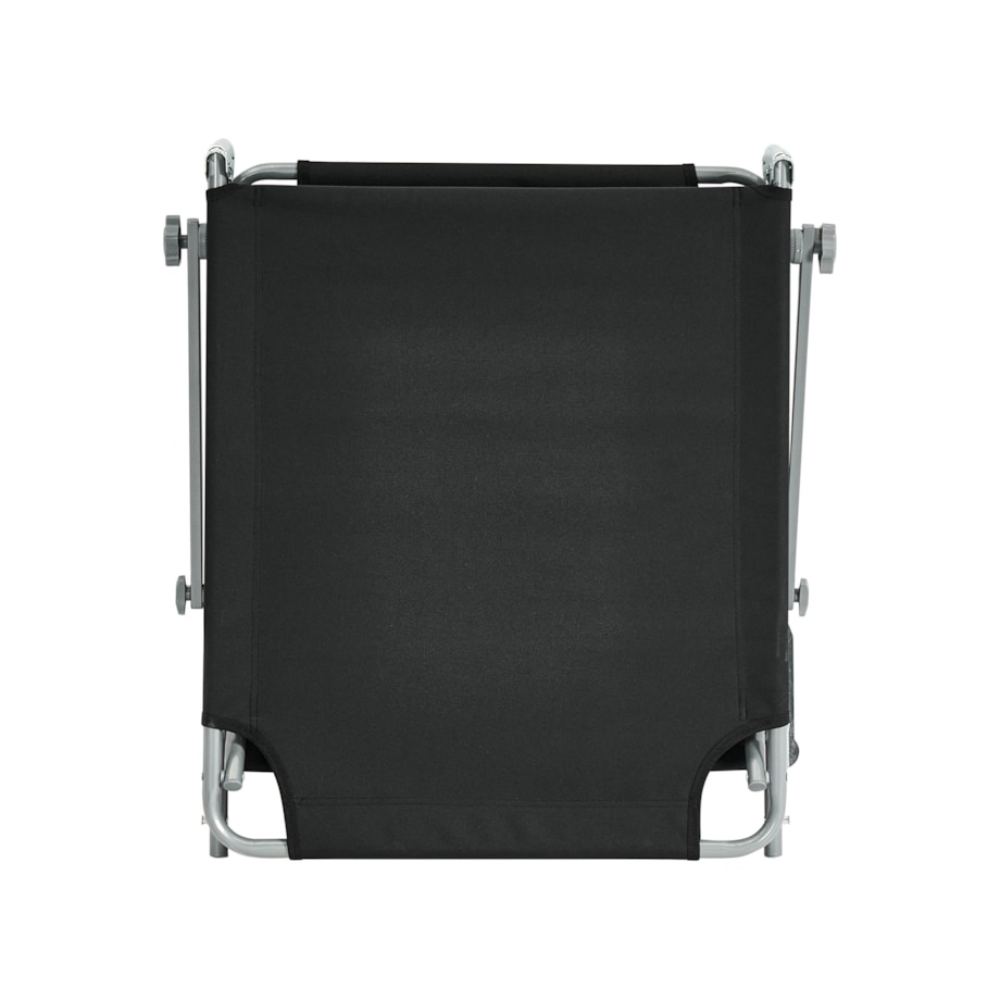 Leżak ogrodowy FOLIGNO Metal Czarny