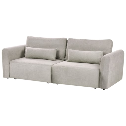 Sofa rozkładana dla 3 osób VAXHOLM Szary ze schowkiem