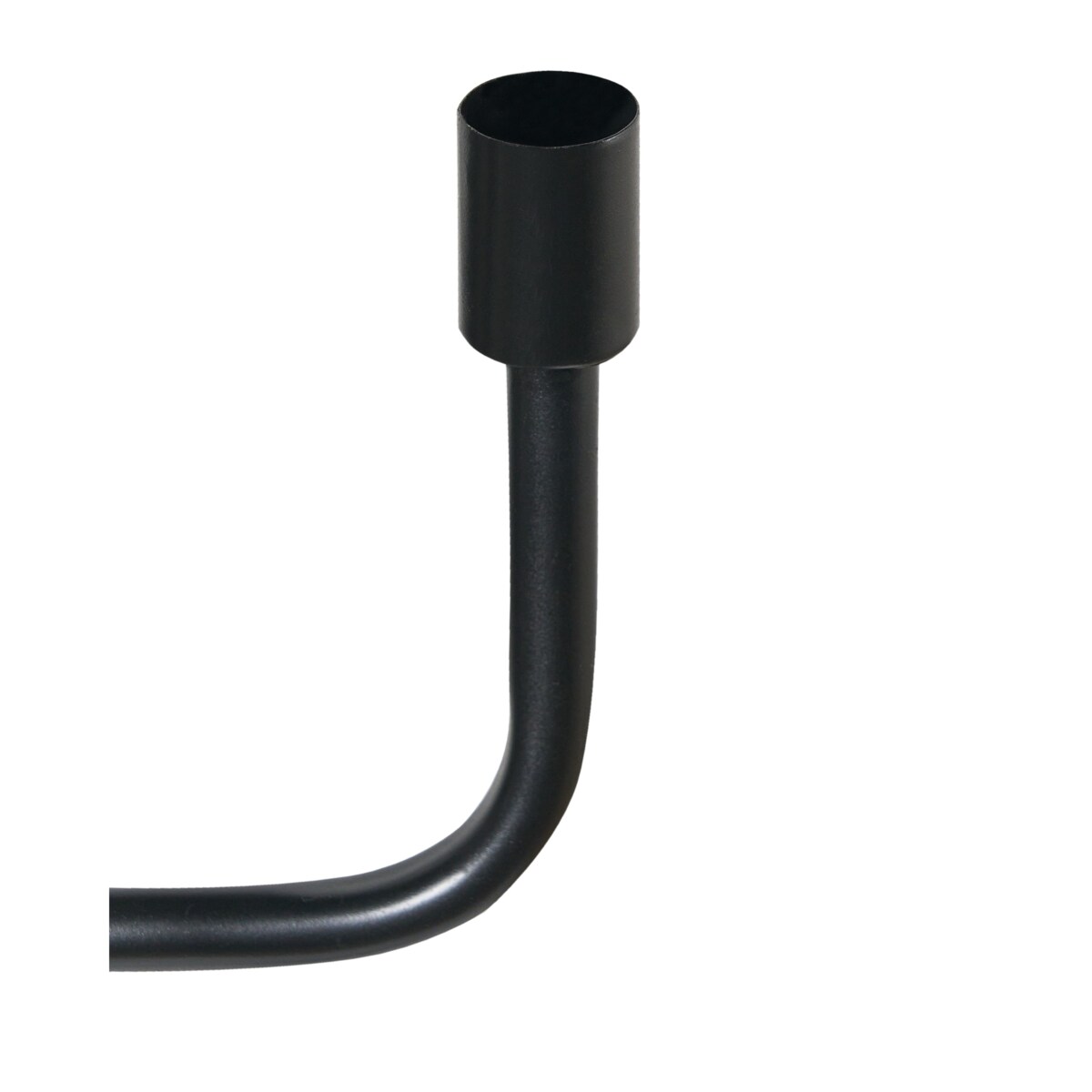 Świecznik PORRTELA Metal 50 cm Czarny