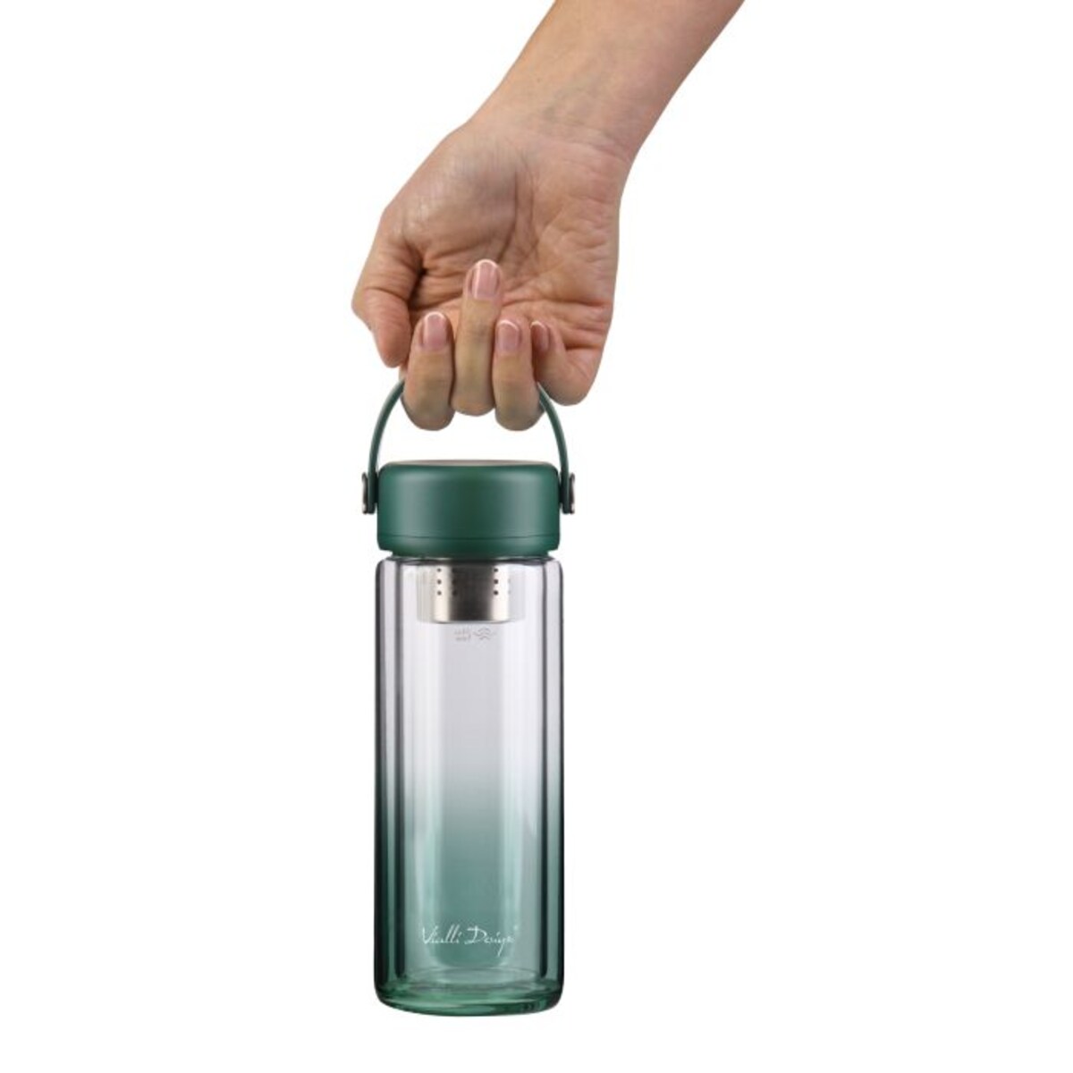 Butelka z podwójną ścianką i zaparzaczem Fuori 350 ml zielona 30213