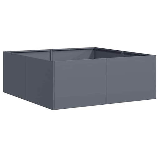 vidaXL Doniczka Antracyt 80x80x30 cm Stal