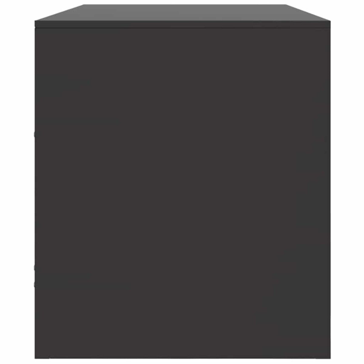 vidaXL Szafka pod telewizor, czarna, 99x39x44 cm, stalowa