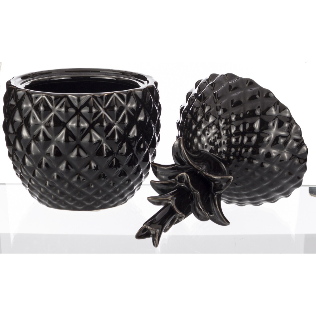 Pojemnik ananas dekoracja 23x12x12 cm PINYA