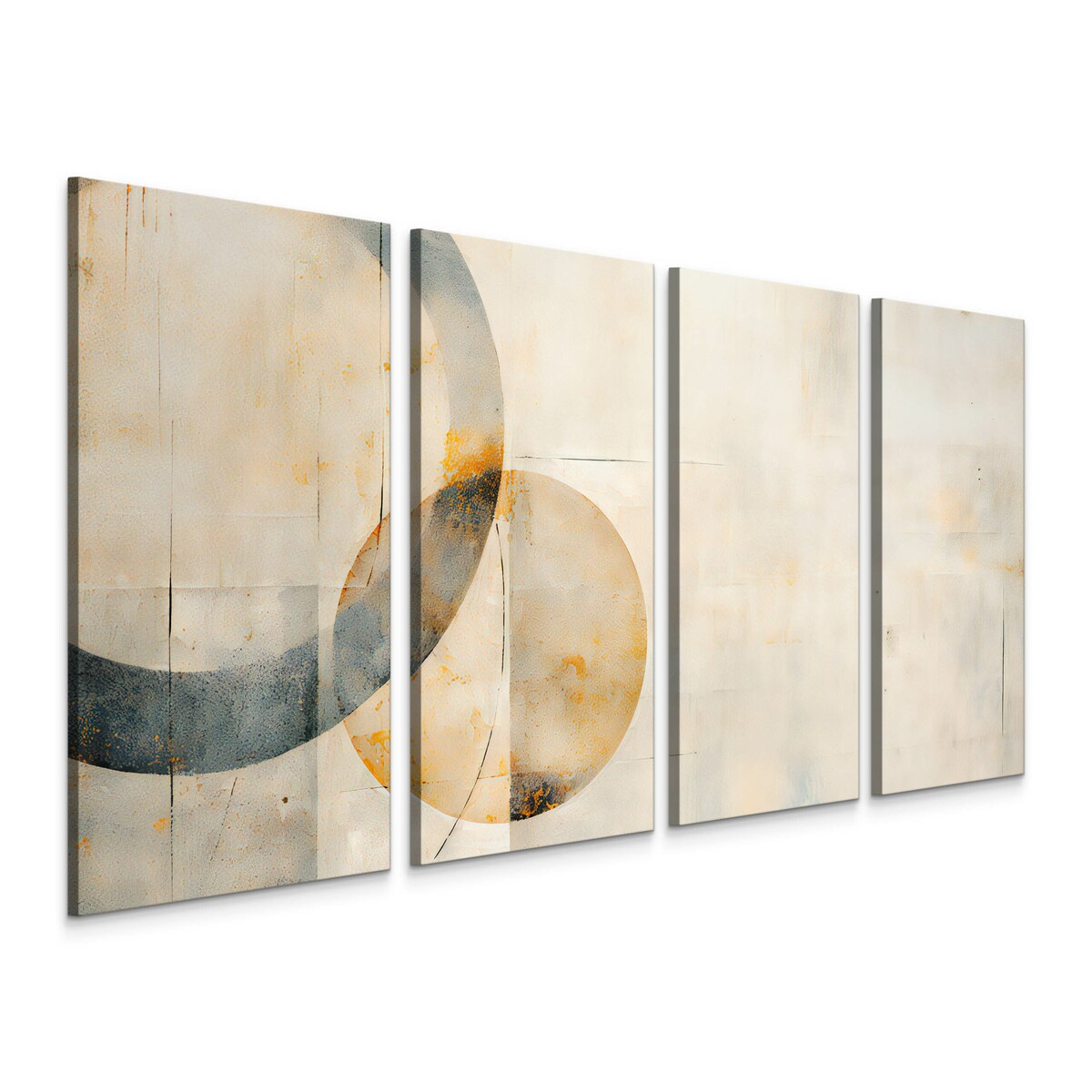 Obraz na płótnie Malowane kręgi 120x60cm