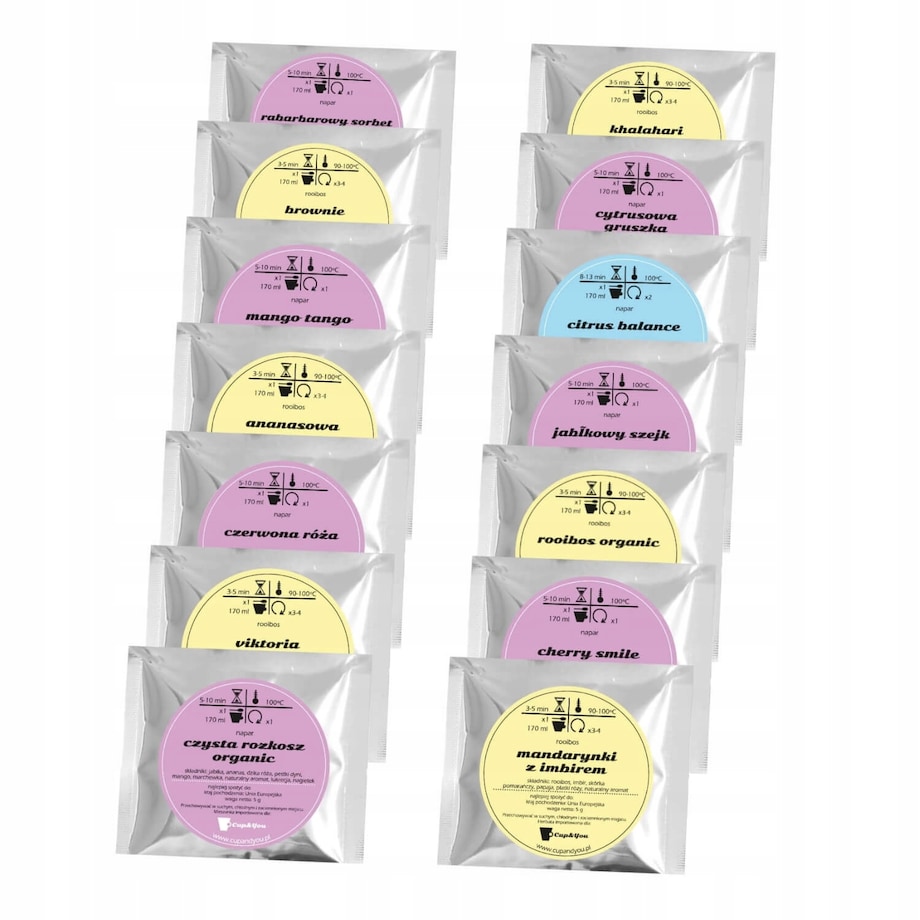 Pakiet bez teiny 14 saszetek z herbatą smakową dla kobiet w ciąży 14x 5/8g