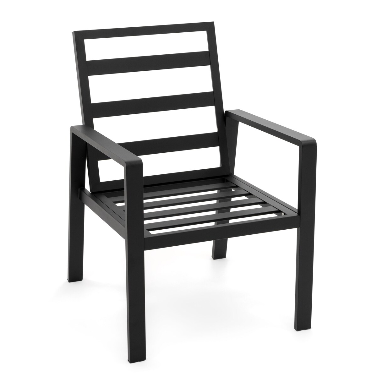 Zestaw mebli ogrodowych aluminiowe nowoczesne ATOL grafitowo szare