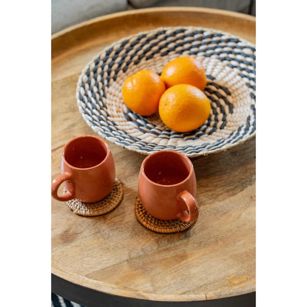 Kubki ceramiczne ALICANTE, 2 sztuki, 300 ml + podstawki