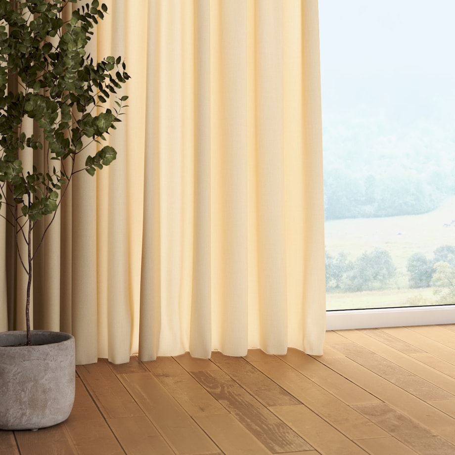 Zasłona na taśmie marszczącej 1 szt. 130x260 kremowy