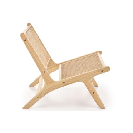 Konsimo CALLIPTE Drewniany fotel ogrodowy w stylu boho
