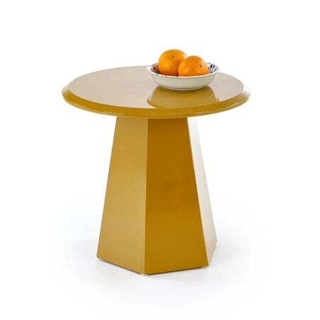 Stolik kawowy LOCA 50x50cm musztardowy