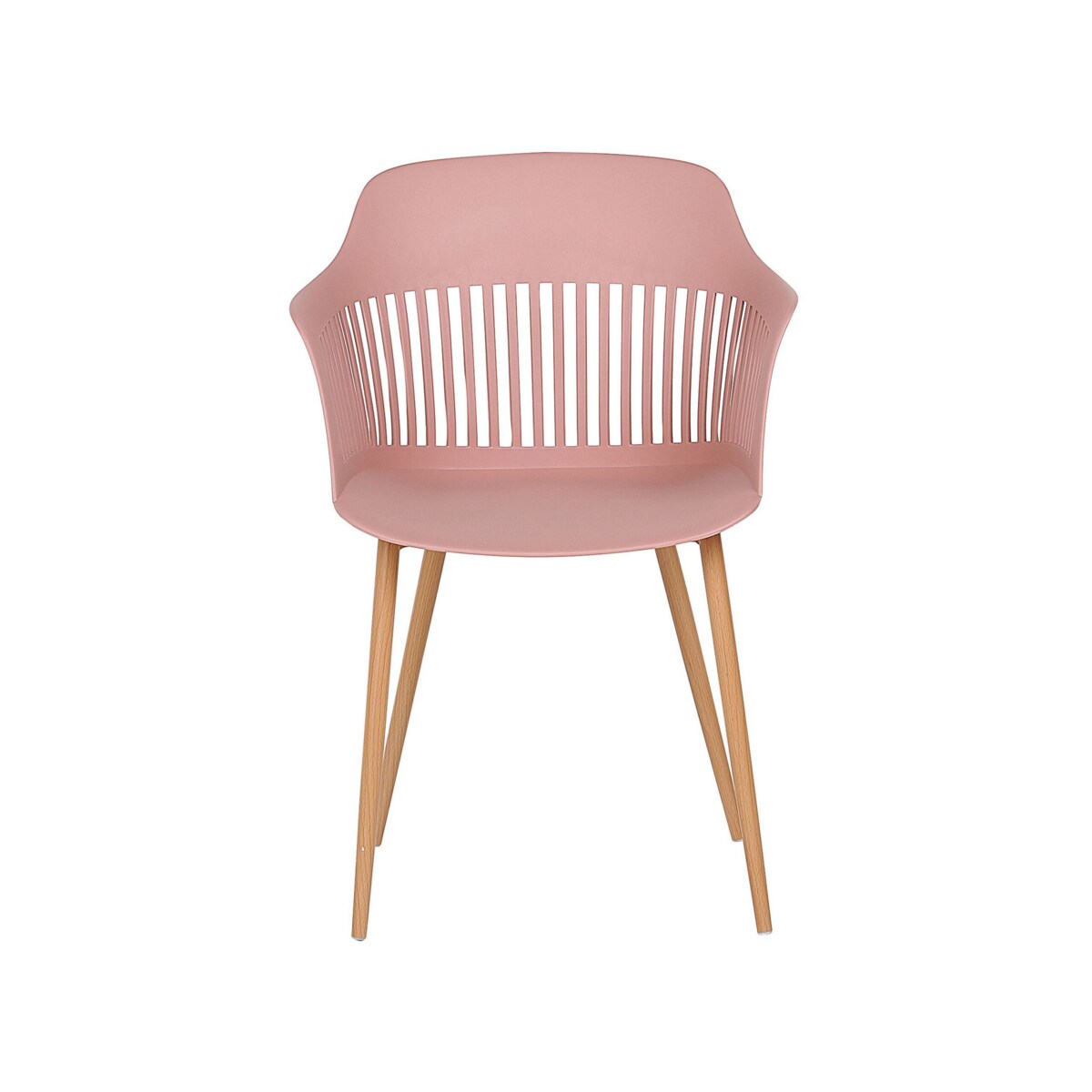 Zestaw 2 krzeseł do jadalni różowy BERECA