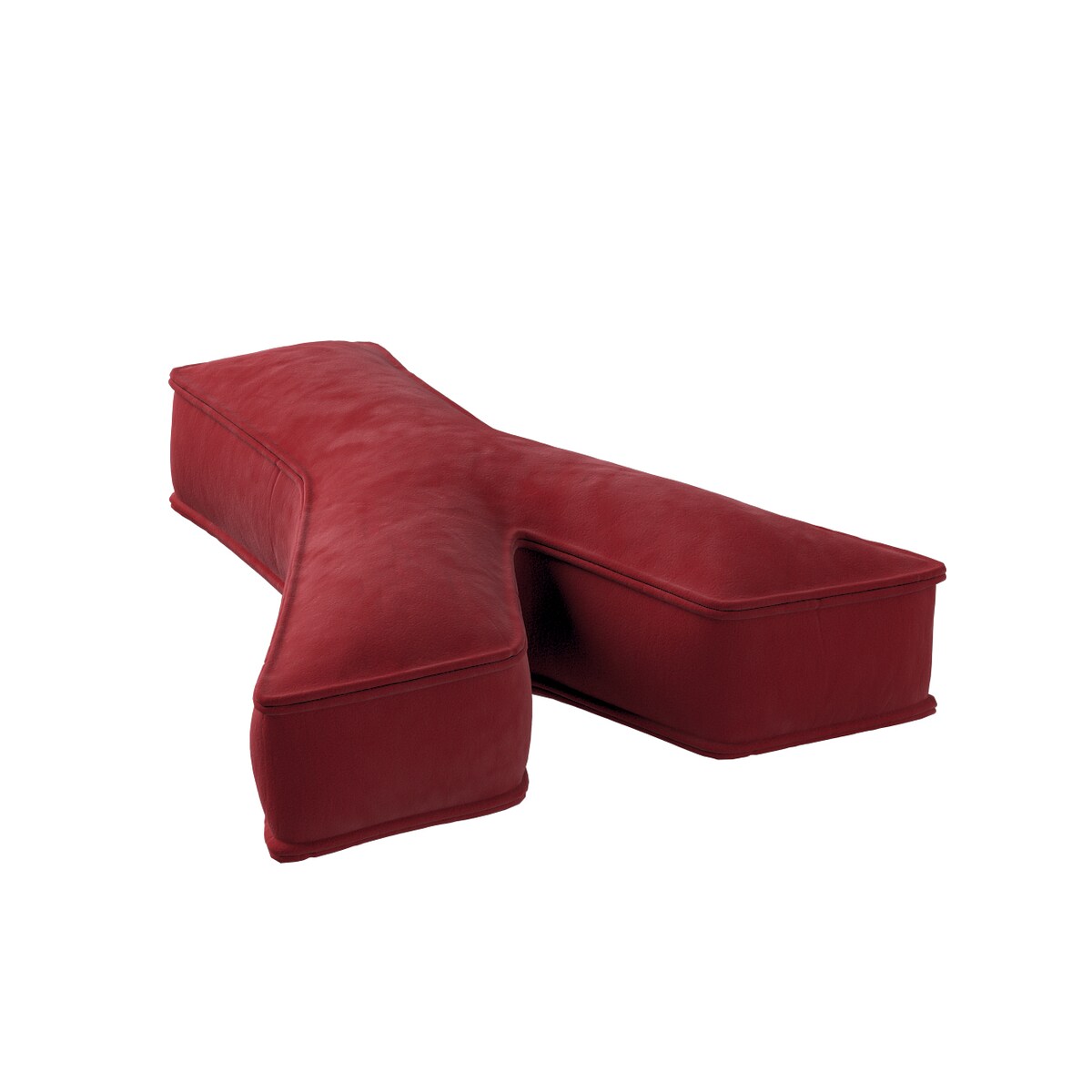 Poduszka literka Y, intensywna czerwień, 35x40cm, Posh Velvet