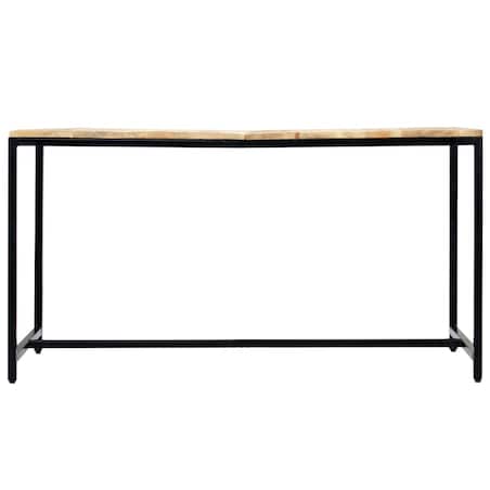 vidaXL Stół jadalniany, 140 x 70 x 75 cm, lite surowe drewno mango