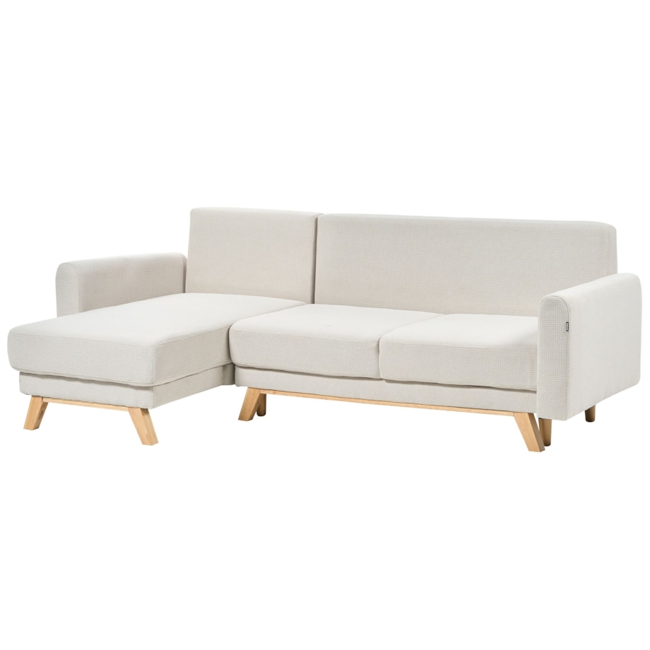 Sofa narożna prawostronna beżowa SIRO