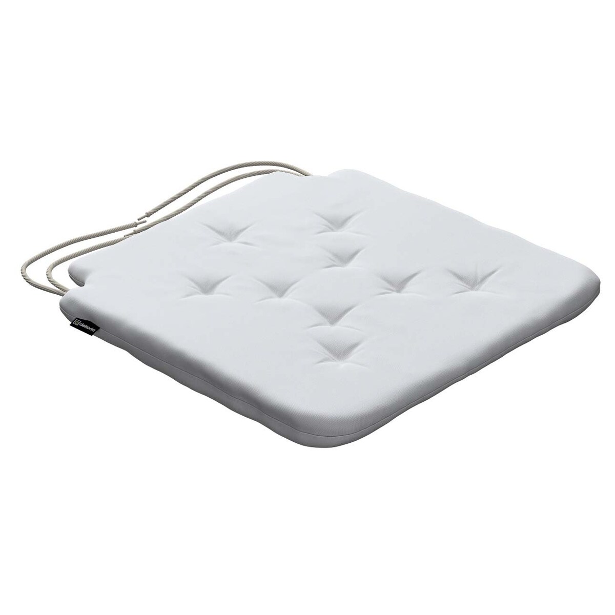 Poduszka na krzesło Olek, biały, 42 x 41 x 3,5 cm, Loneta